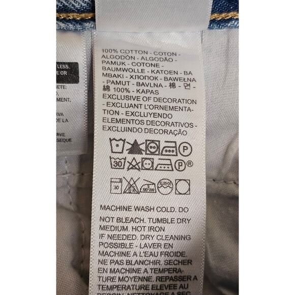 Levi's Sky Blue Wide Leg Jeans - Picture 9 of 9